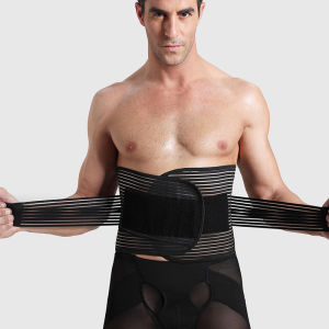 เข็มขัดรัดหน้าท้องผู้ชายที่แข็งแกร่ง พรางหุ่น เอว เทรนเนอร์กีฬาบางเฉียบรองรับ ฤดูร้อน สวมใส่ผ้าคอมโพสิตที่สะดวกสบายในบ้าน