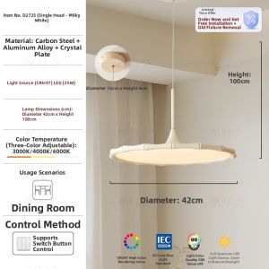 FANCY LAMP CLUB | Modern Song Dynasty Aesthetic Eye-Care Full Spectrum Creative Chandelier