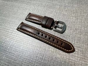 สายนาฬิกาหนังวัวแฮนด์เมด S4/gt4 Gt5 หนังวัววานิลลาที่ปรุงด้วยน้ำมันและไข่ไก่ สายนาฬิกาหนังวัว หนาปกติ สายนาฬิกาหนังสีกลาง