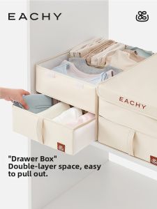 EACHY | Multifunctional Drawer Style Fabric Storage Box for Clothes and Underwear