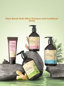 QINYE | Anti-Dandruff Herbal Shampoo with Ginger and Atractylodes for Oil Control Volume Hair Loss Prevention and Moisturizing