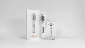 Dearbeauty | Lược Massage Kích Thích Mọc Tóc EMS Vi Dòng Điện 3 Chế Độ Rung Trị Liệu Ánh Sáng Xanh Đỏ Máy Massage Da Đầu Bàn Chải Điện Chăm Sóc Tóc