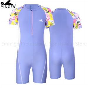 YINGFA Girls Quick Drying Swimsuit: Sunscreen Anti-Jellyfish Suit