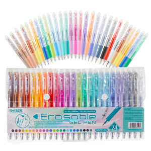 12/24/36-Pack Erasable Rainbow Gel Pens Set 0.7mm Fine Tip Color Pens for Journaling Drawing DIY – Back to School Halloween