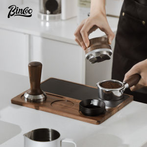 Bincoo Walnut bột cà phê Pad Silicone Non-Slip Bar góc pad Bộ máy xay bột