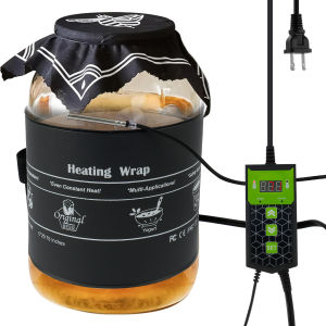 Tấm Sưởi Lên Nhiệt 110V 15W Làm Nóng Đều Dùng Cho Lọ Thủy Tinh Bọc Bột Có Điều Khiển Nhiệt Độ Chính Xác Cho Nhiệt Độ 45-113 Độ. ° Phạm Vi F