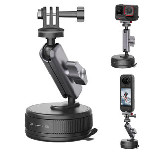 Suction Cup Camera Car Mount for Insta360 X3 X4 X5 GO Ultra ACE PRO 2 GO 3S Vehicle Windshield Holder 360 Adjustable Accessories