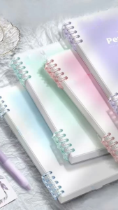 Murah Banget - Buku Binder / Notebook Loose Leaf Lucu / Aesthetic Korean Loose Leaf Binder / Buku Catatan Lucu / Buku Tulis Sekolah