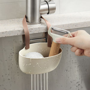 Giá Để Đồ Nhà Bếp Đa Năng Có Thể Điều Chỉnh Kèm Rổ Thoát Nước Giá Phơi Xà Phòng Miếng Bọt Biển Giá Để Đồ Trên Vòi Nước - Giá Để Đồ Trên Vòi Nước Bằng Nhựa
