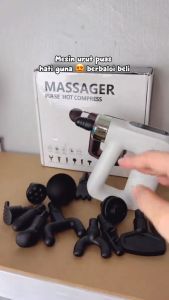 ALLTOU Massage Gun 32 Speed Fascial Gun 3500RPM Portable Massager Muscle 12 HeadsRelaxation Massager
