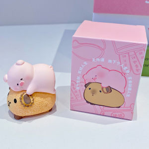 Cute Pig Figurine Office Desktop Decoration Car Center Console Decorative Items Resin Material Cartoon Style Chinese Style