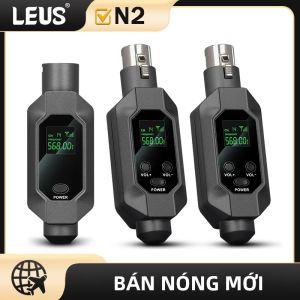 LEUS N2 UHF Hệ Thống Micro Không Dây XLR Bộ Phát Và Thu Cho Năng Động Micro Cầm Tay Karaoke Bộ Micro
