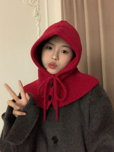 Warm Knitted Hat for Women Winter Couple Style Ear Protection No-Bow Knit Hat Casual round Top No-Bow Fashion for All Ages