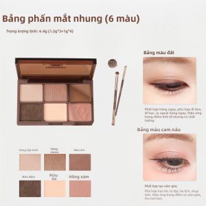 GUOXIAONIU | Bảng Phấn Nước Socola Mịn Sáu Màu Dễ Sử Dụng Cho Người Mới Bắt Đầu