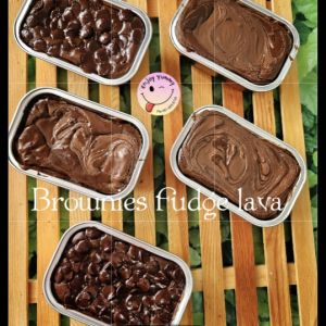 #บราวนี่ลาวาFudge lava brownie