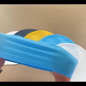 【1-3 Delivery】Kids Swim Caps for Long Hair Silicone Swimming Cap for Girls Boys Kids Large Waterproof Swim Hat