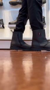 Black Hammer BH4664 Slip On Mid Cut Safety Shoes 4000 Series | BROWN