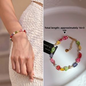 CAFFTI | Natural Pearl And Tourmaline Luxury Clavicle Necklace