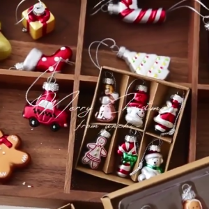 New Arrival Glass Christmas Ornaments | Hand-Painted Xmas Tree Hanging Decor | Snowman Angel & Holiday Themes – 4 Styles | small-christmas-ornaments-for-christmas-tree-party-supplies-and-decorations-christmas-tree-ornaments-decor
