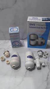 Icantiq Filter Kran Air Water Purifier SWS SINGLE / DOUBLE Sambungan Keran Air Alat Penjernih Air Saringan Air Filter Alat Penyaring Air Keran Penyaring Air Hi Tech Filter Air Berkualitas Sws Hi-tech Cartridge Keramik Murah SWS Air Kran Air SWS Ceramic