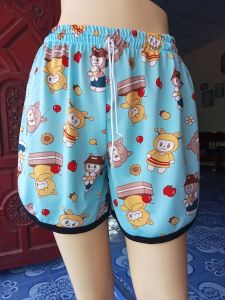 กางเกงขาเว้า ขาสั้น ลายการ์ตูน