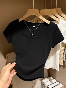 DVDK | Summer New Slim Fit Short Sleeve T-Shirt Black