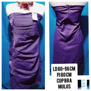 DRESS KEMBEN BODYCON UNGU 410