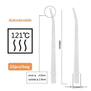 Dental Autoclavable Strong Suction Tips Dental Duckbill Evacuation Tips Aspirator Saliva Tube Suction Tips Dental Material