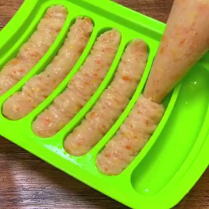 Sausage Maker Mould 6 Grids Silicone DIY Hot Dog Making Moulds With Lid Kitchen Household Sausages