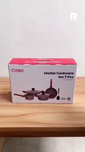 Panci Set Cypruz Marble Cookware Set of 7 pcs