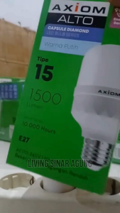 AXIOM Alto Lampu Bohlam LED Capsule  15Watt Garansi 6 Bulan - Cahaya Putih original