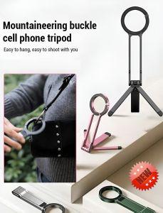 Magnetic Tripod Cell Phone Holder Folding Storage Video Viewing Fourinone Take A Picture Portable Photography Photo Stand Cell