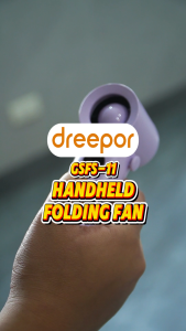 Dreepor Handheld Fan mini Rechargeable Portable fan 120° FoldableAngle LED Display 100-speed Adjustment