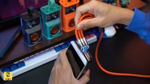 ZHIKE 3in1 Charger for Android Type C Micro USB iOS Fast Charging Cable with Adaptor 240W GaN Dual Port Adapter 120Watts Silicone Zinc Alloy 180 Rotation Cord Compatible with OPPO Samsung Supports Simultaneous Charging of Multiple Devices Manila Shipping