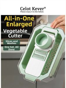 Vegetable Slicing Drainable Washing Bowl