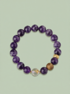 POTALA PALACE | Dream Tibetan Purple Crystal Feminine Unique Design Bracelet Single Strand