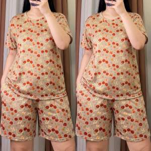 PLUS SIZE BLOUSE SHORT TERNO COTTON SPANDEX with One Side Pocket for Adults/Womenswear/ M TO XXL
