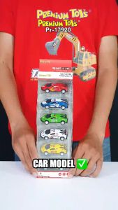 Smile - Mainan Mobil Balap PullBack Car Isi 6 Pcs Diecast Bahan Metal Pr-17920