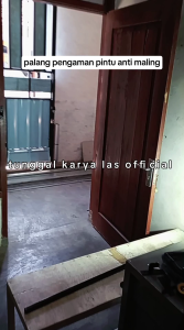 Besi Pengaman Pintu Palang Penahan Keamanan Pintu Safety Lock Kunci Pintu Anti Maling Pengaman Pintu