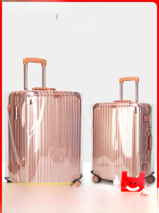 Transparent PVC Protective Cover for Luggage Travel Suitcase Dustproof Waterproof 37 Partition Fat Square Box 26/30 Inch