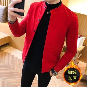 Spring Autumn New Style Mens Jacket Slim Fit Chinese Style Lightweight Fashionable All-Match Korean Version Popular Network Jacket
