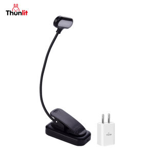 Thunlit Đèn đọc cá nhân USB có thể sạc lại Bảo vệ mắt Mini Clip Đèn với góc đèn có thể điều chỉnh