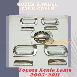 Paket Outer Handle Pintu Tank Cover Tutup Bensin Mobil Xenia Lama 2005 - 2011 Crum