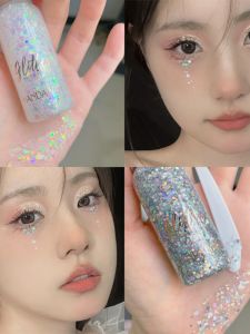 Shiny Liquid Eyeshadow Gel for Stage Performance Hanfu Studio Eye Bright Sparkling Hair Gel Body Film Easy to Color Long Lasting