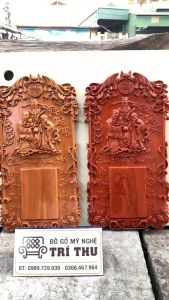 Đốc lịch treo tường bằng gỗ Hương nguyên tấm đục chạm tam đa Phúc-Lộc-Thọ Gỗ Hương Đá Và Gõ Đỏ Kích Thước 61X35X4Cm Và 68X37X4Cm - Lazada