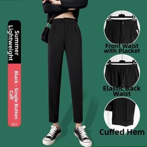 YAYANGREN | Summer Lightweight Casual Slim Fit Trousers