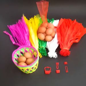 Radiumshop ถุงตาข่ายพลาสติก แพ็ค 100 ชิ้น พร้อมตัวล็อค มีจุก ตาข่ายพลาสติก ถุงตาข่ายบรรจุไข่ ถุงตาข่ายระบายอากาศ