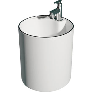 WEILANJINGDIAN | High Footed Floor Cleaning Basin with Faucet Ceramic