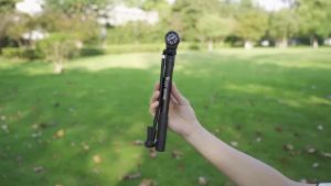 West Biking | WEST BIKING Bicycle Pump 120PSI Portable Aluminum Alloy Bike Pump With Gauge Schrader Presta Valve Inflator Bike Accessories