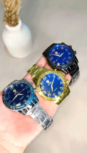 Arloji Pria Stylish Tali Stainless + Quartz Presisi + Emblem Eksklusif Terbaru